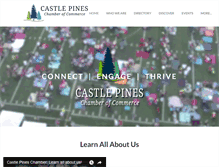 Tablet Screenshot of castlepineschamber.com